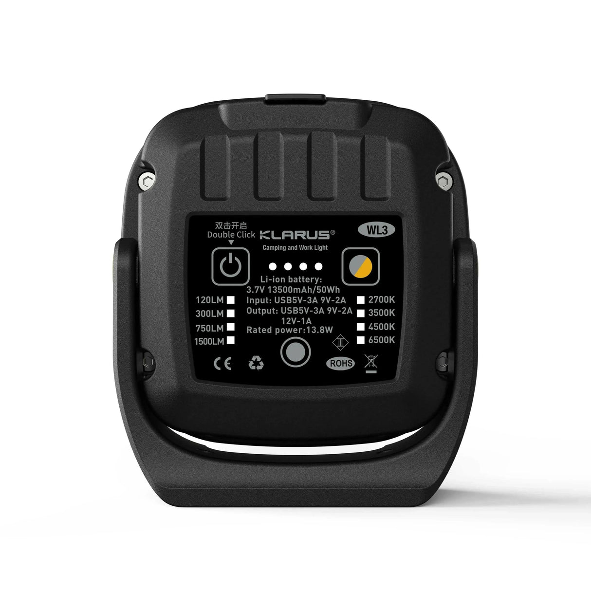 WL3 LED Work Light – 1500 Lumens for Work, Campsites, and Emergencies Klarus Work Light.