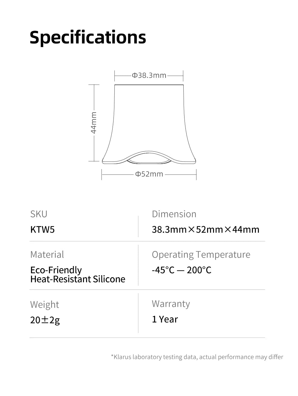KTW5 Flashlight Diffuser Silicone Lantern Conversion