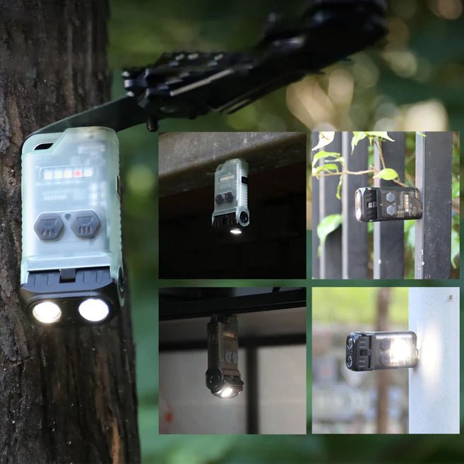 MINIX5 Multifunction Rotating EDC Flashlight – 750 Lumens Rechargeable