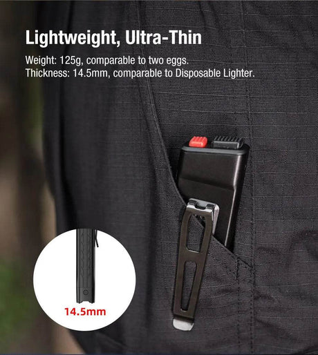 KLARUS FlatTac X1 Tactical EDC Flashlight | 4200 Lumens & Self-Defense Features Klarus EDC Flashlights.