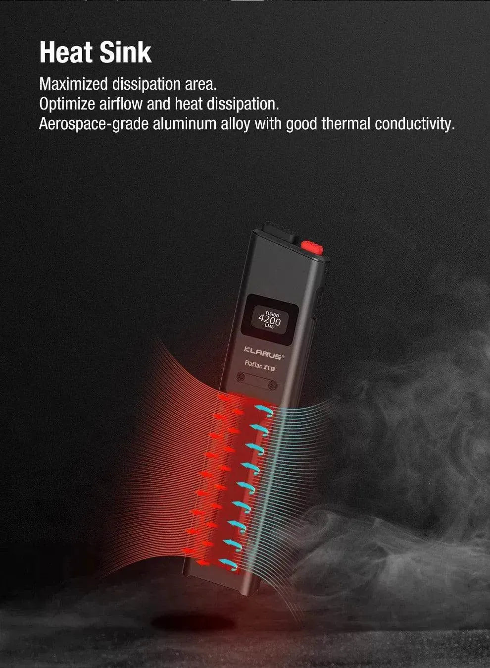 KLARUS FlatTac X1 Tactical EDC Flashlight | 4200 Lumens & Self-Defense Features Klarus EDC Flashlights.