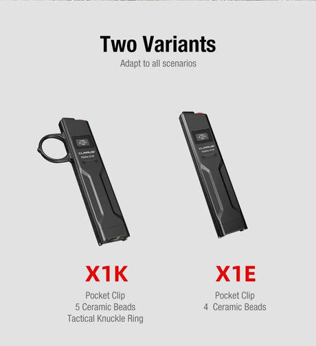 KLARUS FlatTac X1 Tactical EDC Flashlight | 4200 Lumens & Self-Defense Features Klarus EDC Flashlights.