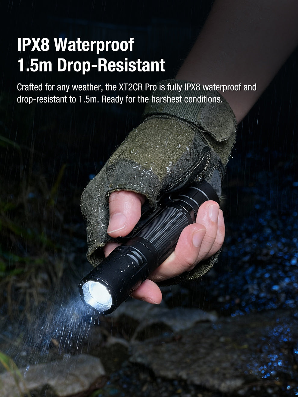 XT2CR PRO Tactical Flashlight | 2300 Lumens
