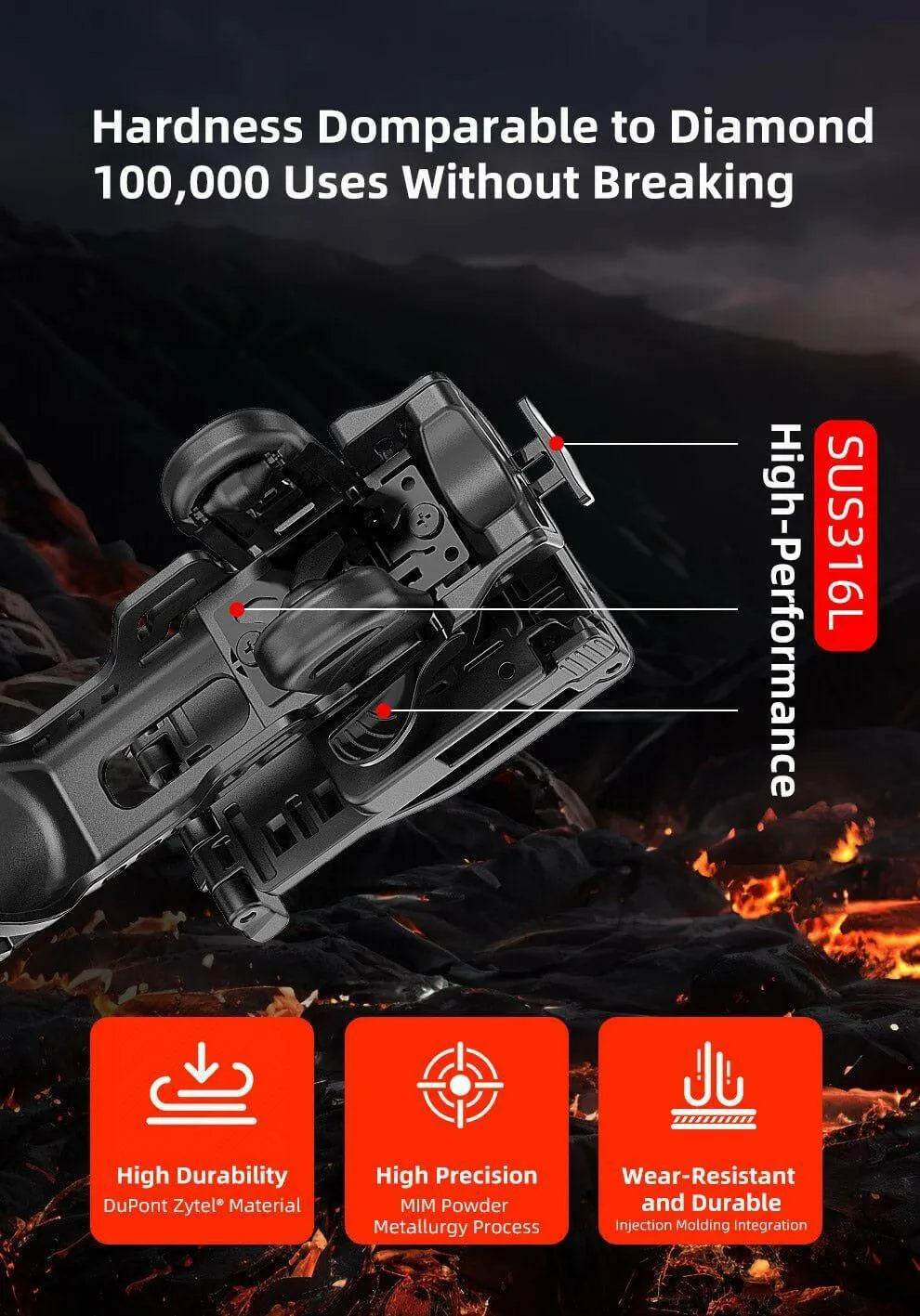 KLARUS AH3 Rapid Deploy Flashlight Holster – 360° Rotatable, Durable Klarus Accessories.