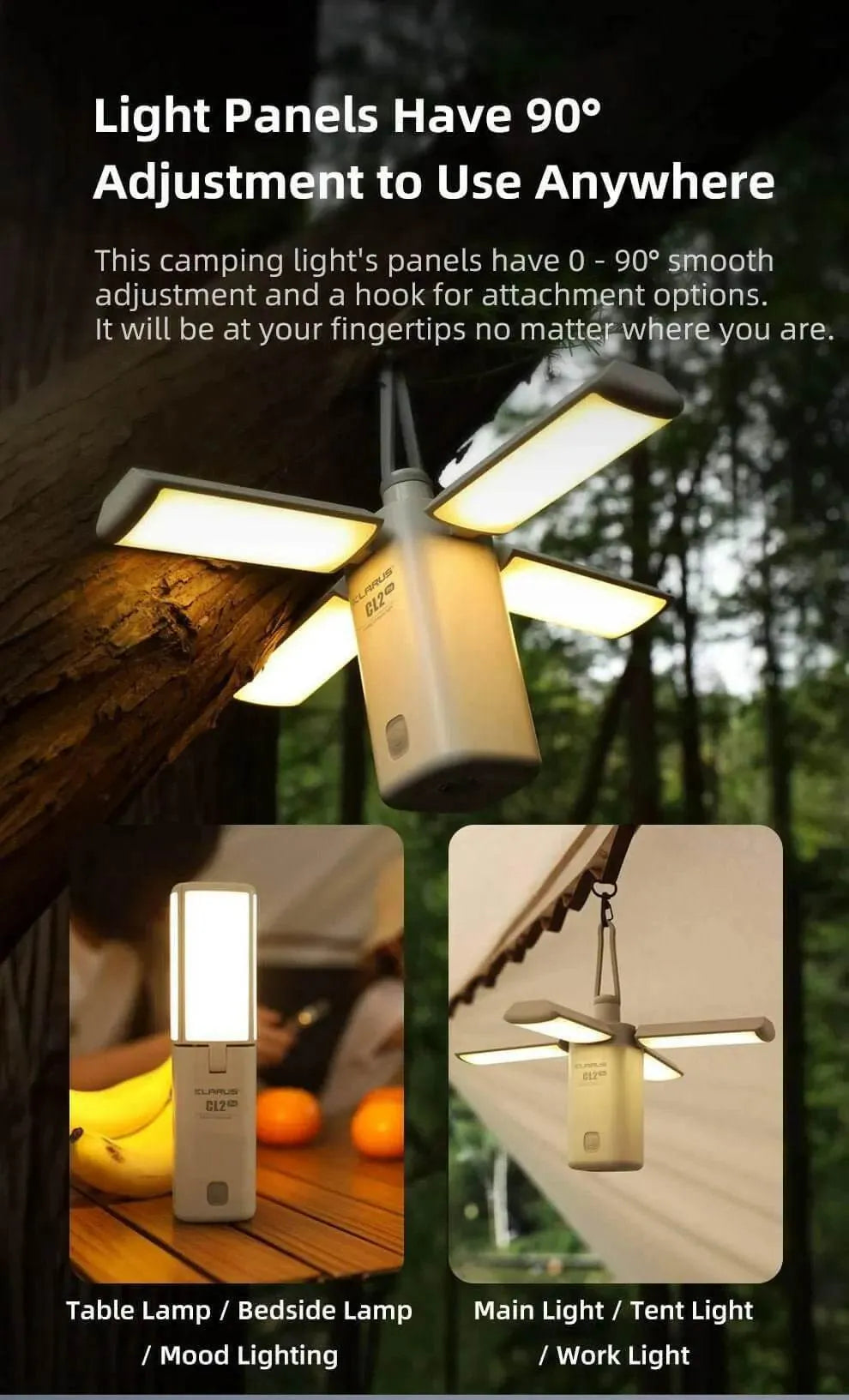 KLARUS CL2 Pro Camping Lantern – 750 Lumens, Rechargeable, IPX5 Klarus Camping Lanterns.