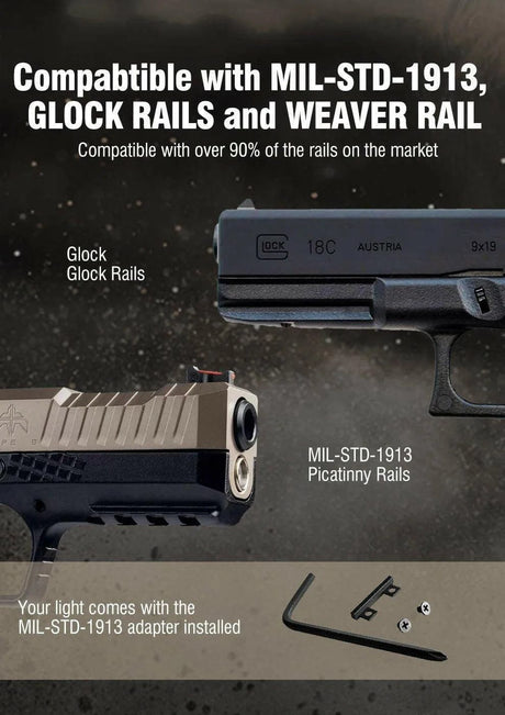 KLARUS GL1 Tactical Light – 600 Lumens, Compact, Tough Klarus Tactical Lights.