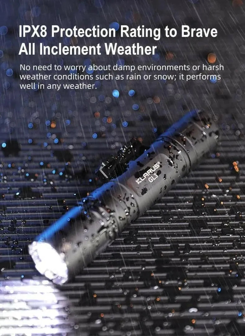 Klarus GL3 Weapon Light – 2100 Lumens, USB-C, Quick Detach Klarus Weapons-Mounted Lights.