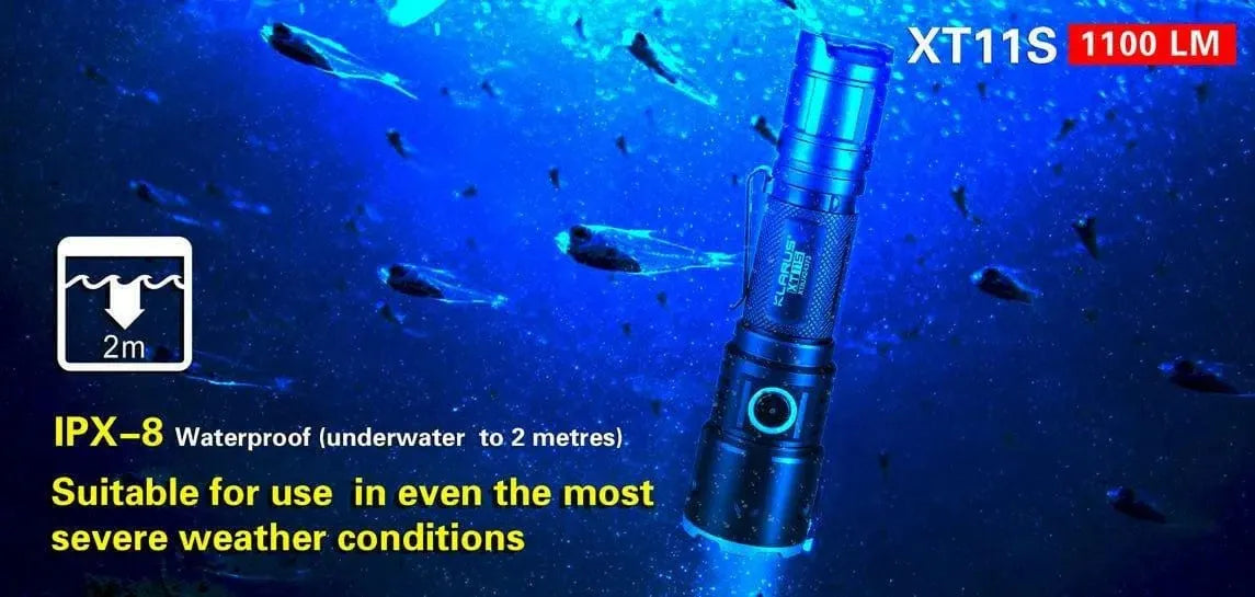 Klarus XT11S Tactical Flashlight – 1100 Lumens Klarus Tactical Flashlights.