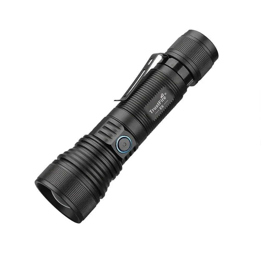 TrustFire E6 Flashlight – 1500 Lumens, USB-C, Magnetic Tail Trustfire EDC Flashlights.