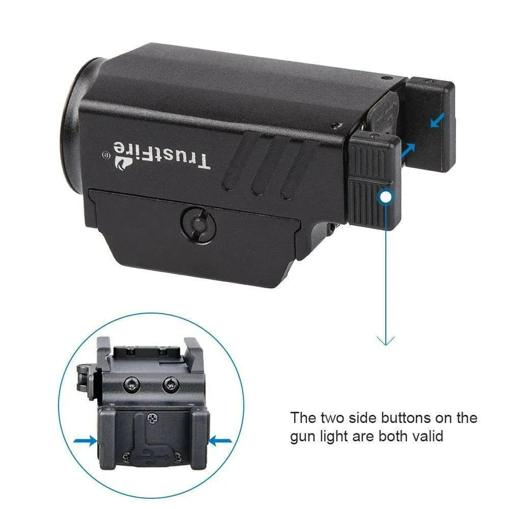 Trustfire GM23 Weapons Mounted Light – 800 Lumens, USB-C Trustfire Weapons-Mounted Lights.
