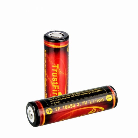 Pair of TrustFire 18650 rechargeable lithium-ion flashlight batteries