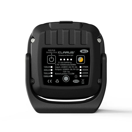 WL3 LED Work Light – 1500 Lumens for Work, Campsites, and Emergencies Klarus Work Light.