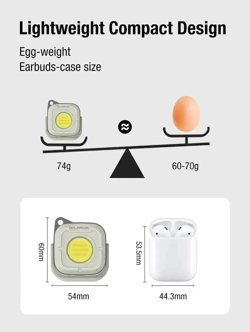 Klarus CL5 Mini Camping Lamp – Rechargeable Light for Hiking Klarus Camping Lanterns.