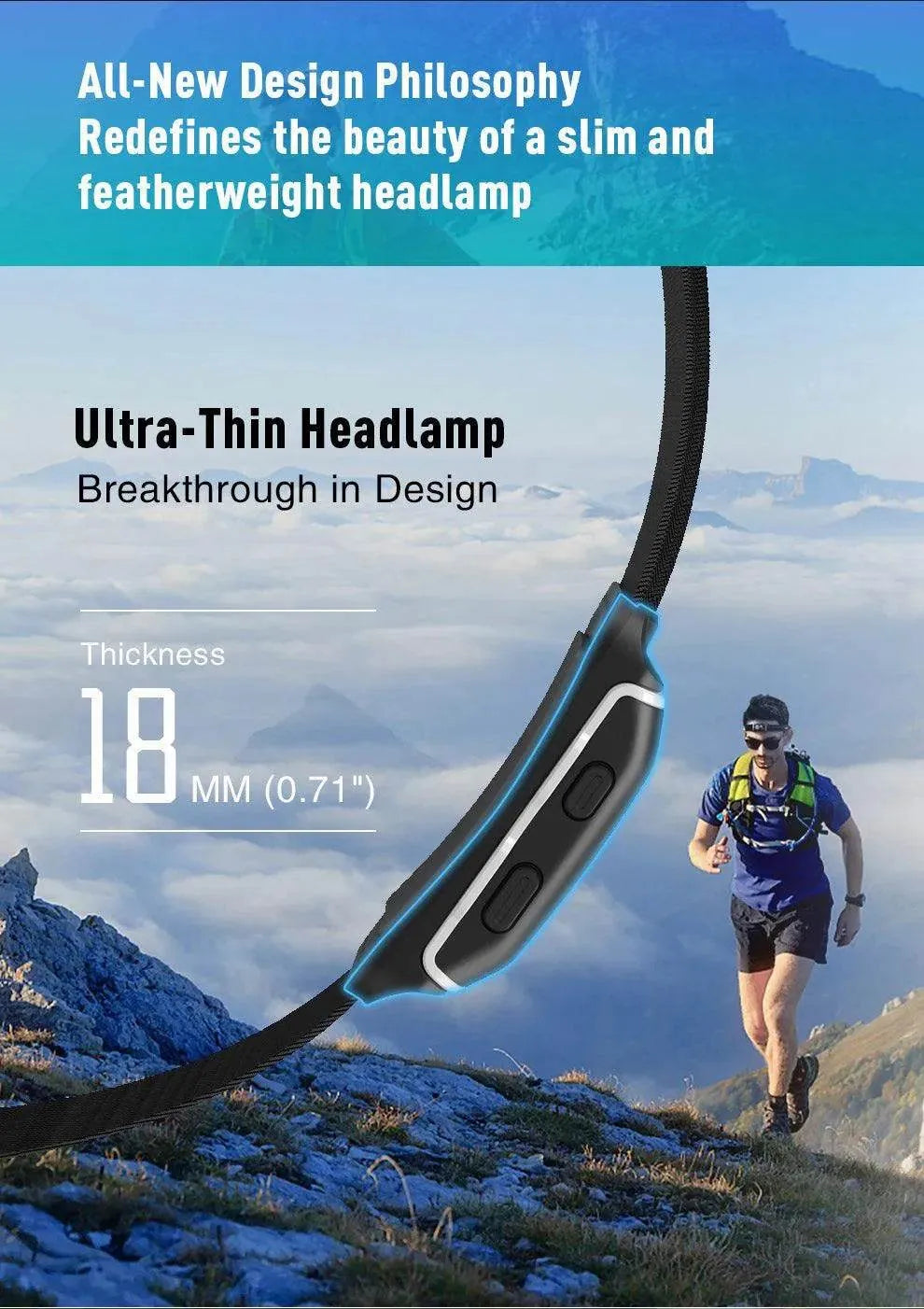 HR1 Rechargeable Running Headlamp – 300 Lumens Klarus Headlamps.