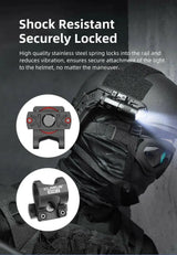 KLARUS MGM-5 Flashlight Helmet Mount – Versatile Tactical Mount Klarus Accessories.