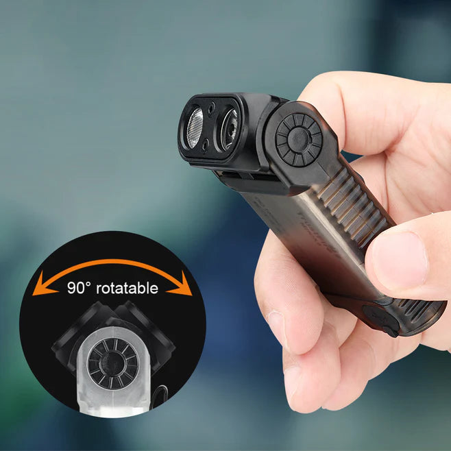 MINIX5 Multifunction Rotating EDC Flashlight – 750 Lumens Rechargeable