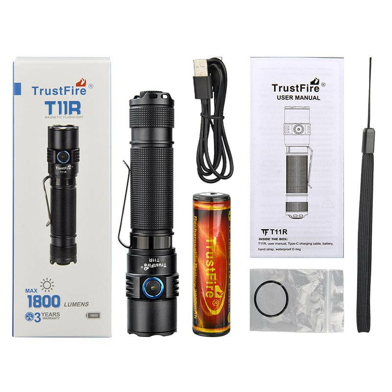 Trustfire T11R USB Rechargeable Flashlight Trustfire Tactical Flashlights.