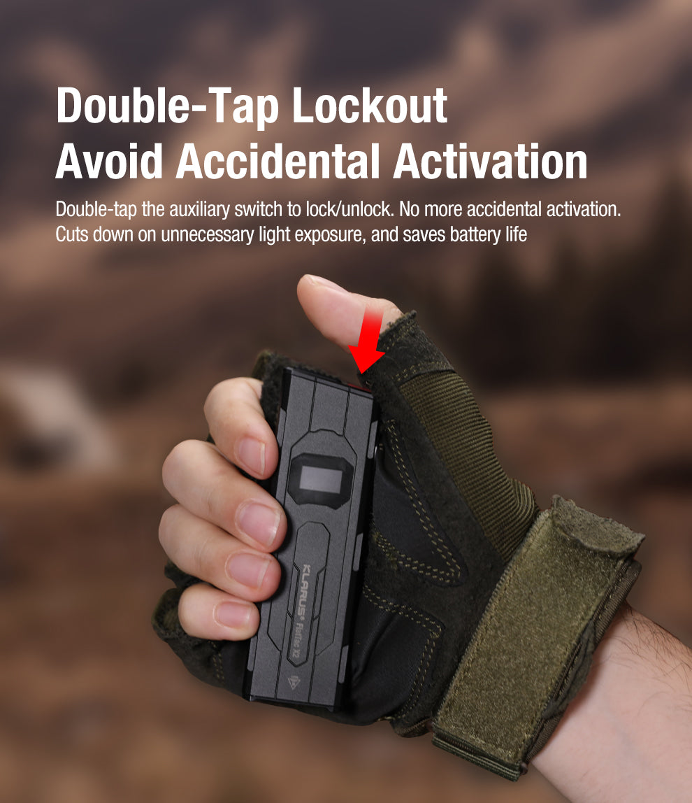 KLARUS X2 Ultra-Thin EDC Tactical Flashlight for Law Enforcement & Duty Carry