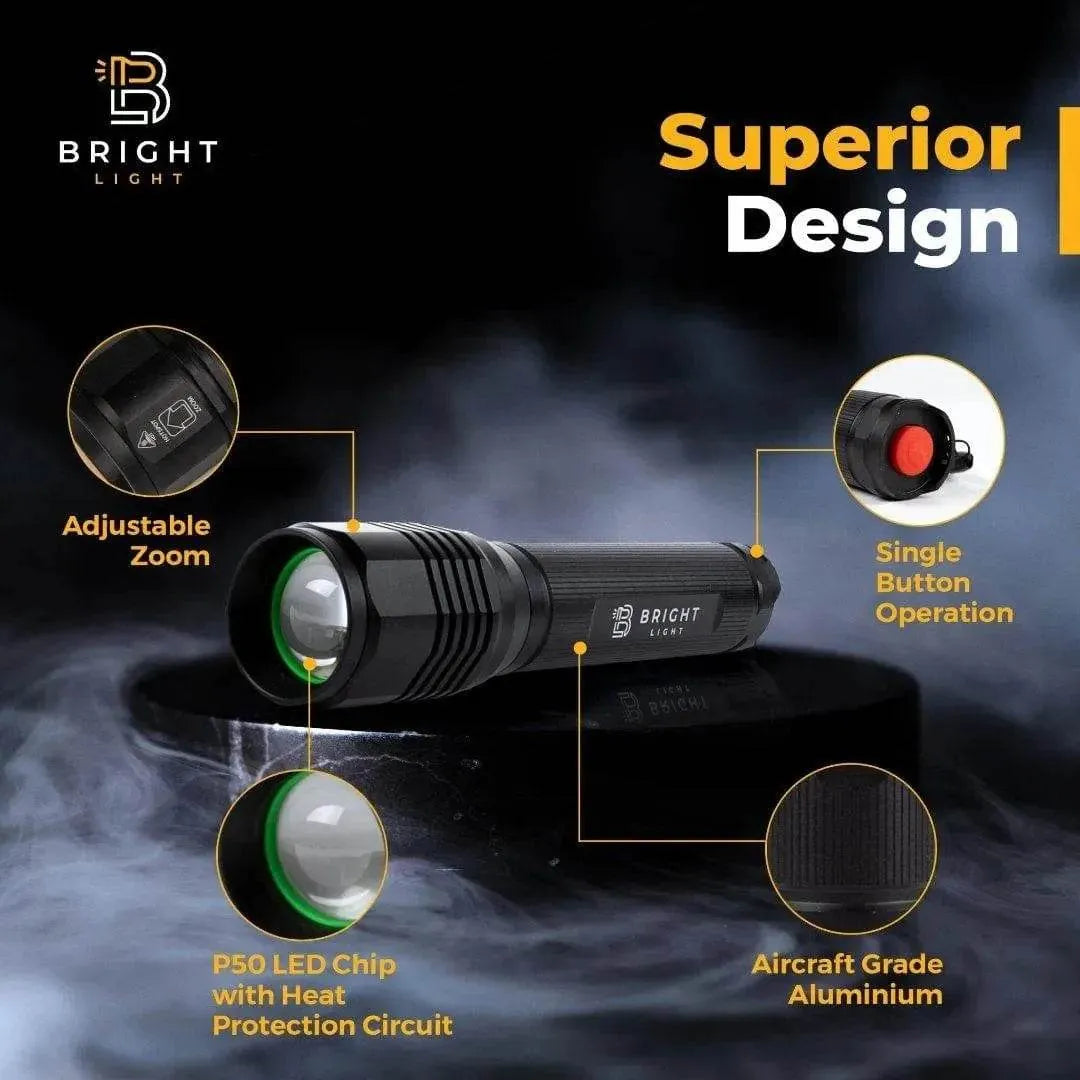 BW1 LED Flashlight by Bright Light – Reliable, Bright, and Waterproof Bright Light LED AA Powered Flashlights.