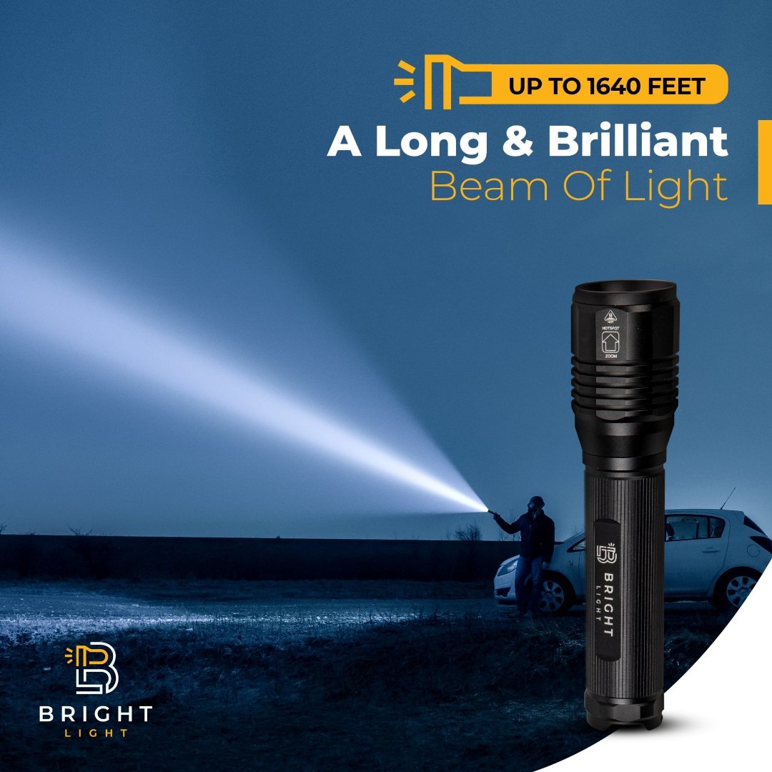 Bright Light BW1 LED Flashlight – 1200 Lumens, 6500K, IP67 - Bright Light LED