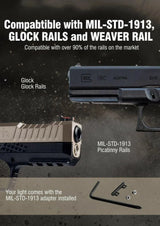 KLARUS GL1 Tactical Light – 600 Lumens, Compact, Tough Klarus Tactical Lights.