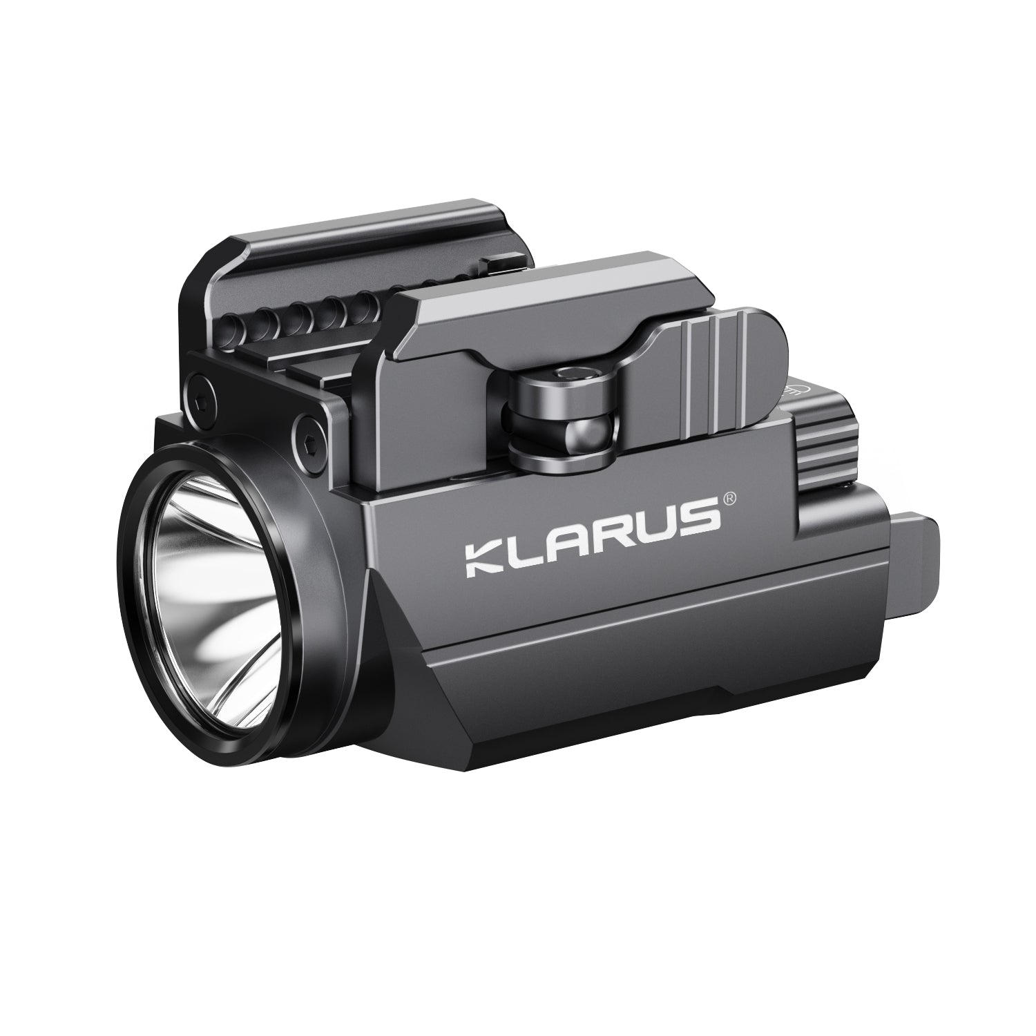 KLARUS GL2 Tactical Gun and Weapons Light – 1000 Lumens, Green Laser, 5 Output Levels, Tool-Free Assembly, IPX6 Waterproof - Bright Light LED