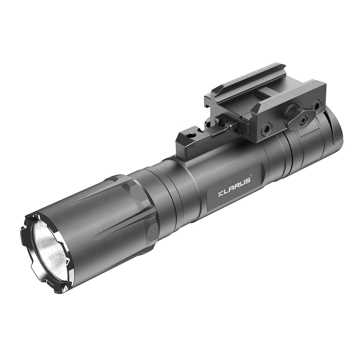 KLARUS GL4 Rail Light – 3300 Lumens Tactical Flashlight, Long Battery Life, Tail Control, Professional Cable Switch - Bright Light LED