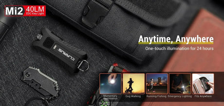 KLARUS Mi2 EDC Keychain Flashlight – 40 Lumens, 2 Modes Klarus Keychain Lights.