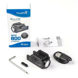 Trustfire GM23 Weapons Mounted Light – 800 Lumens, USB-C Trustfire Weapons-Mounted Lights.