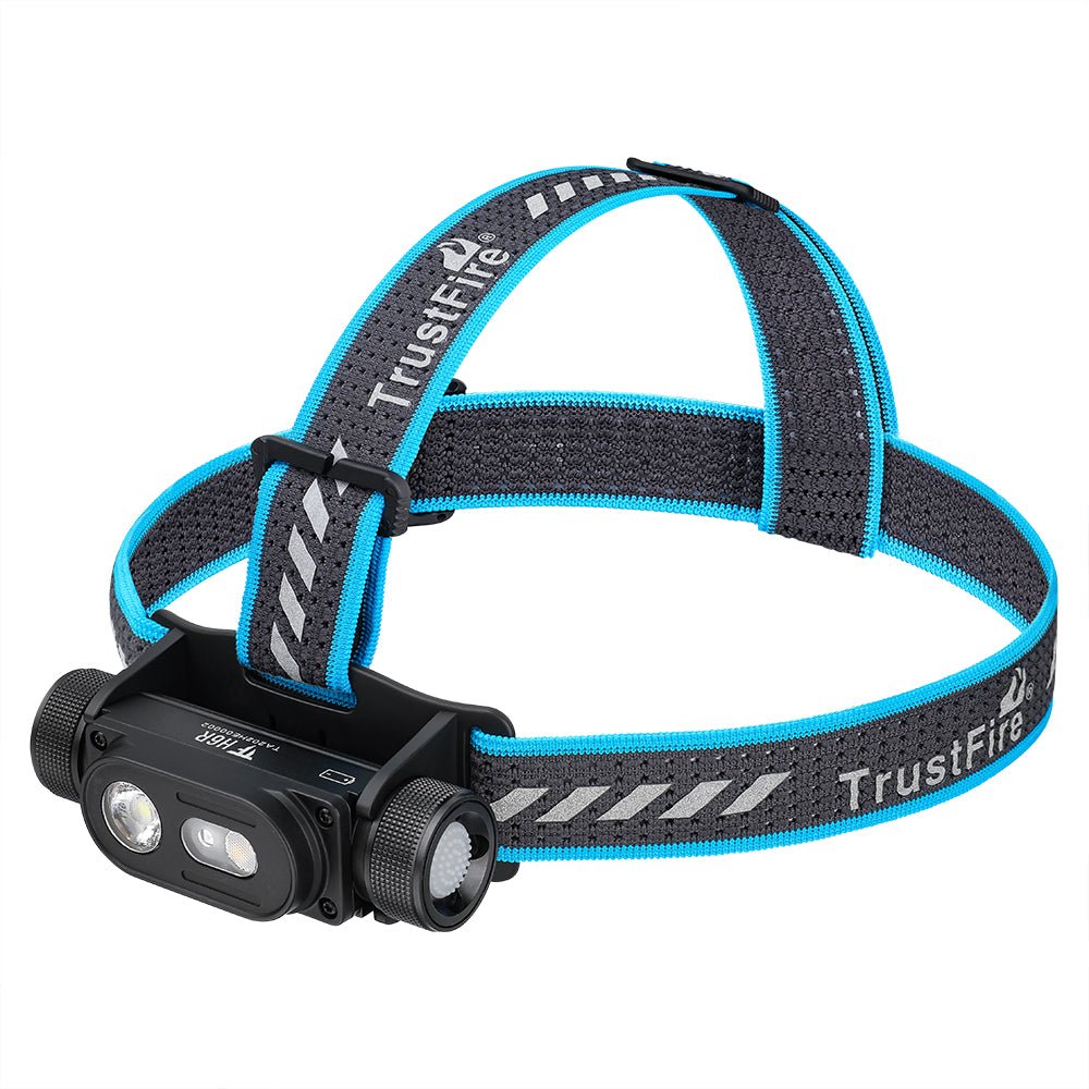 TrustFire H6R Rechargeable Headlamp – 1350 Lumens, USB-C Rechargeable, Waterproof, 499 ft Beam Distance - Bright Light LED