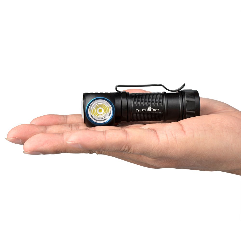 TrustFire MC18 Rechargeable Headlamp – 1200 Lumens, Magnetic Charging, 377 ft Beam, IPX8 Waterproof - Bright Light LED